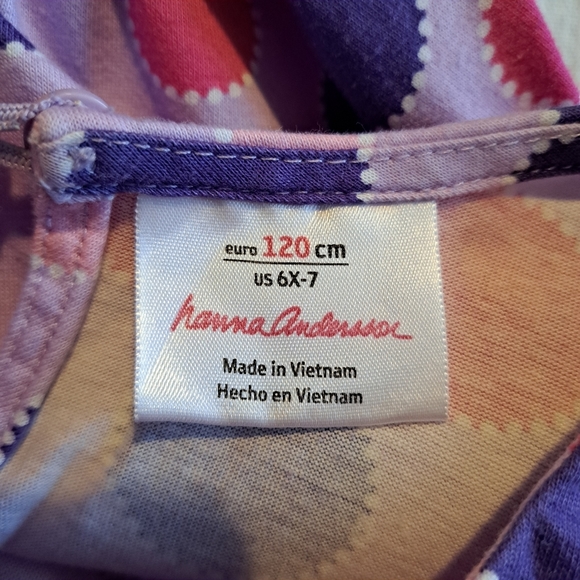 Polka Dot Kids Dress - Pink and Purple - Picture 4 of 5